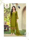 Tanisha By Woodee Viscose Gadhwal Wholesale Kurti With Bottom Dupatta In India